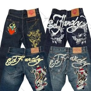 Ed Hardy Blue Jeans for Men